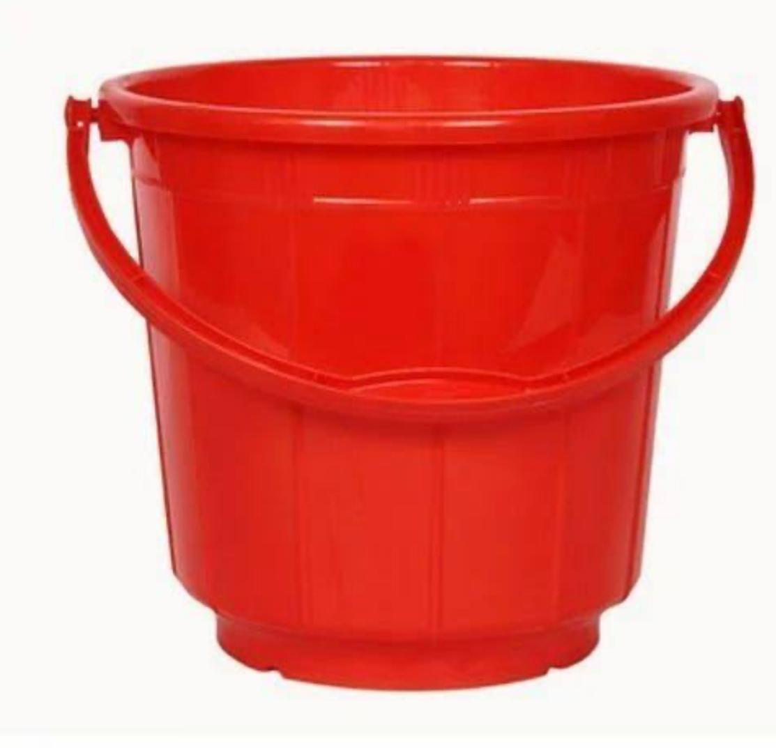 milton plastic 18L bucket red